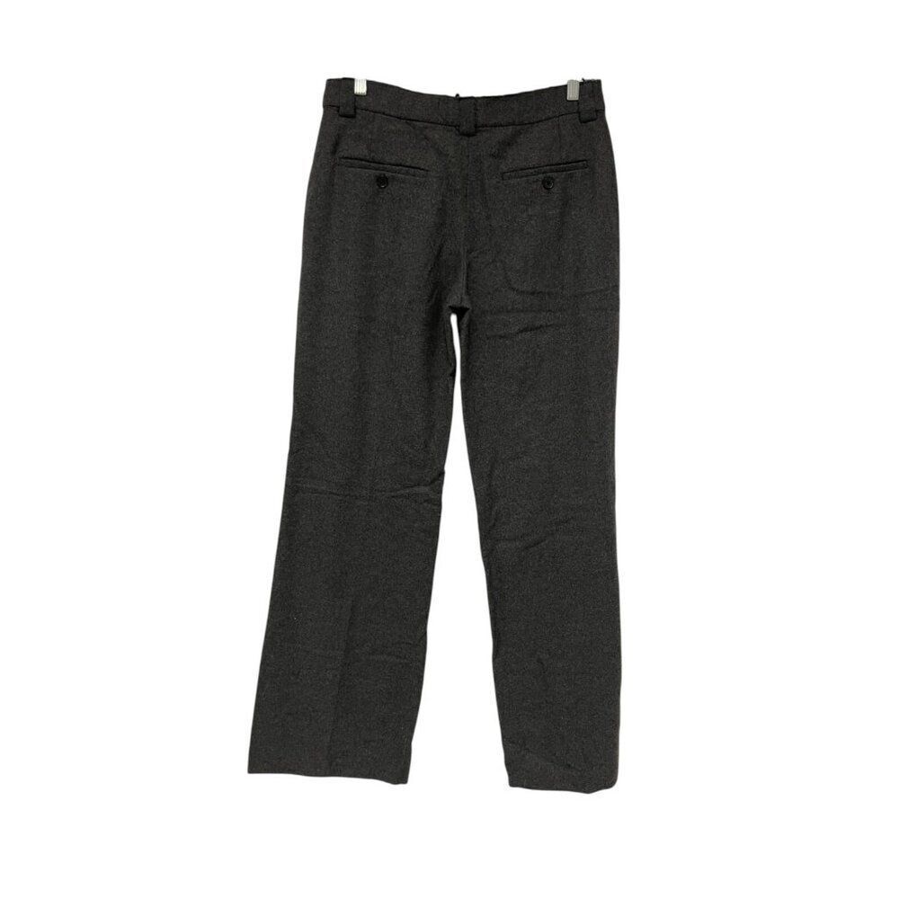Zara Womens Dress Pants M Gray Wool Blend Straight Leg Trousers 3736/259 NWT - Picture 5 of 16
